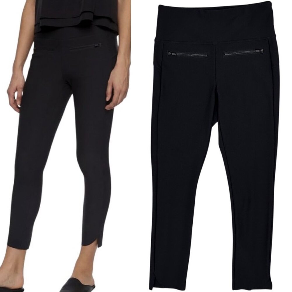 Athleta Stellar Zip Pocket Crop Skinny Ankle Pant Leggings in Black Size XS